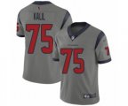 Houston Texans #75 Matt Kalil Limited Gray Inverted Legend Football Jersey