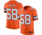 Denver Broncos #58 Von Miller Limited Orange Rush Vapor Untouchable Football Jersey