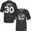 Golden State Warriors #30 Stephen Curry Authentic Black Alternate NBA Jersey
