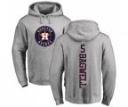 Houston Astros #5 Jeff Bagwell Ash Backer Pullover Hoodie