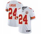 Kansas City Chiefs #24 Jordan Lucas White Vapor Untouchable Limited Player Football Jersey