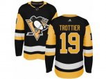 Adidas Pittsburgh Penguins #19 Bryan Trottier Authentic Black Home NHL Jersey