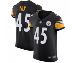 Pittsburgh Steelers #45 Roosevelt Nix Black Team Color Vapor Untouchable Elite Player Football Jersey