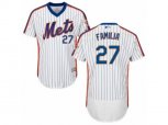 New York Mets #27 Jeurys Familia White Royal Flexbase Authentic Collection MLB Jersey