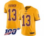 Washington Redskins #13 Kelvin Harmon Limited Gold Rush Vapor Untouchable 100th Season Football Jersey