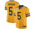 Green Bay Packers #5 Paul Hornung Limited Gold Rush Vapor Untouchable Football Jersey