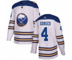 Adidas Buffalo Sabres #4 Josh Gorges Authentic White 2018 Winter Classic NHL Jersey