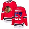 Chicago Blackhawks #57 Tommy Wingels Authentic Red USA Flag Fashion NHL Jersey