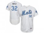 New York Mets #32 Steven Matz White(Blue Strip) Flexbase Authentic Collection Stitched Baseball Jersey