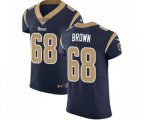 Los Angeles Rams #68 Jamon Brown Navy Blue Team Color Vapor Untouchable Elite Player Football Jersey