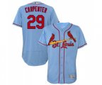 St. Louis Cardinals #29 Chris Carpenter Light Blue Alternate Flex Base Authentic Collection Baseball Jersey