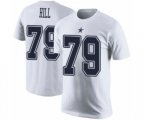Dallas Cowboys #79 Trysten Hill White Rush Pride Name & Number T-Shirt