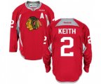 Chicago Blackhawks #2 Duncan Keith Authentic Red Practice NHL Jersey