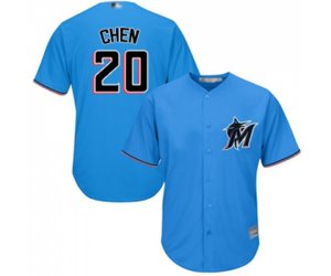 Miami Marlins #20 Wei-Yin Chen Replica Blue Alternate 1 Cool Base Baseball Jersey