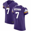 Minnesota Vikings #7 Case Keenum Purple Team Color Vapor Untouchable Elite Player NFL Jersey