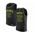 Atlanta Hawks #12 De'Andre Hunter Authentic Black Basketball Jersey - City Edition