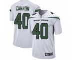 New York Jets #40 Trenton Cannon Game White Football Jersey
