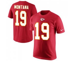 Kansas City Chiefs #19 Joe Montana Red Rush Pride Name & Number T-Shirt