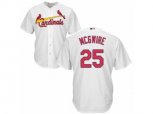 St. Louis Cardinals #25 Mark McGwire Authentic White Home Cool Base MLB Jersey