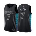Charlotte Hornets #7 Dwayne Bacon Swingman Black Basketball Jersey - City Edition