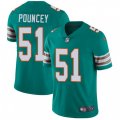 Miami Dolphins #51 Mike Pouncey Aqua Green Alternate Vapor Untouchable Limited Player NFL Jersey