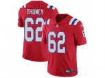 New England Patriots #62 Joe Thuney Vapor Untouchable Limited Red Alternate NFL Jersey