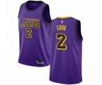 Los Angeles Lakers #2 Quinn Cook Swingman Purple Basketball Jersey - City Edition