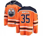 Edmonton Oilers #35 Al Montoya Authentic Orange Home Fanatics Branded Breakaway NHL Jersey
