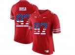 2016 US Flag Fashion Ohio State Buckeyes Nick Bosa #97 College Football Limited Jersey - Scarlet
