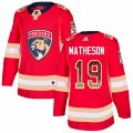 Florida Panthers #19 Michael Matheson Authentic Red Drift Fashion NHL Jersey