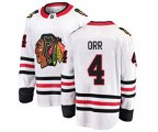 Chicago Blackhawks #4 Bobby Orr Fanatics Branded White Away Breakaway NHL Jersey