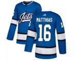 Winnipeg Jets #16 Shawn Matthias Premier Blue Alternate NHL Jersey