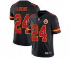 Kansas City Chiefs #24 Jordan Lucas Limited Black Rush Vapor Untouchable Football Jersey