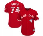 Toronto Blue Jays #74 Jaime Garcia Replica Scarlet Alternate Cool Base Baseball Jersey