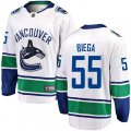 Vancouver Canucks #55 Alex Biega Fanatics Branded White Away Breakaway NHL Jersey
