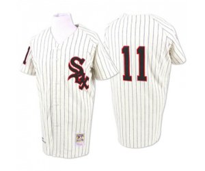1959 Chicago White Sox #11 Luis Aparicio Replica Cream Throwback Baseball Jersey