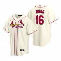 Nike St. Louis Cardinals #16 Kolten Wong Cream Alternate Stitched Baseball Jersey
