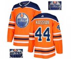 Edmonton Oilers #44 Zack Kassian Authentic Orange Fashion Gold NHL Jersey