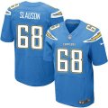 Los Angeles Chargers #68 Matt Slauson Elite Electric Blue Alternate NFL Jersey