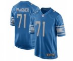 Detroit Lions #71 Ricky Wagner Game Light Blue Team Color Football Jersey