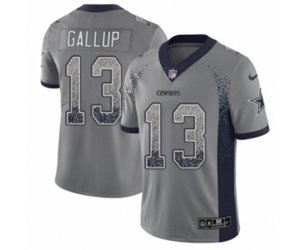 Dallas Cowboys #13 Michael Gallup Limited Gray Rush Drift Fashion NFL Jersey