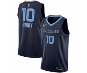 Memphis Grizzlies #10 Mike Bibby Swingman Navy Blue Finished Basketball Jersey - Icon Edition