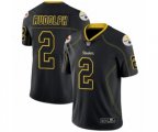 Pittsburgh Steelers #2 Mason Rudolph Limited Lights Out Black Rush Football Jersey