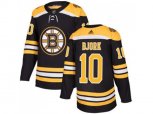 Adidas Boston Bruins #10 Anders Bjork Black Home Authentic Stitched NHL Jersey