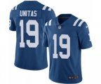 Indianapolis Colts #19 Johnny Unitas Royal Blue Team Color Vapor Untouchable Limited Player Football Jersey