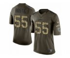 Detroit Lions #55 Jon Bostic Limited Green Salute to Service NFL Jersey
