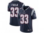 New England Patriots #33 Kevin Faulk Vapor Untouchable Limited Navy Blue Team Color NFL Jersey