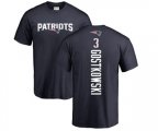 New England Patriots #3 Stephen Gostkowski Navy Blue Backer T-Shirt