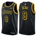 Los Angeles Lakers #9 Luol Deng Authentic Black City Edition NBA Jersey