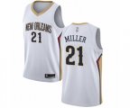 New Orleans Pelicans #21 Darius Miller Swingman White Basketball Jersey - Association Edition